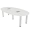 Skutchi Designs 45.25 in W, 84 in L, 29 in H, Engineered Wood Top, White H-BOVL-4684-PT-WC-EL - alternate 1